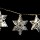 Guirlande intérieure de Noël LED étoile Xmas - L. 135 cm - Or