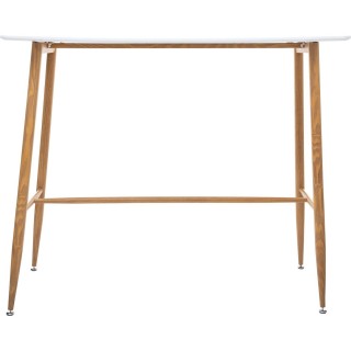 Table haute design scandinave Roka - L. 120 x H. 105 cm - Blanc