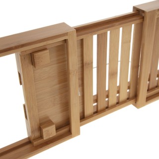 Pont de baignoire design Bamboo - L. 70/105 cm - Marron