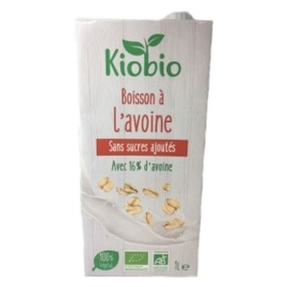 Boisson végétale BIO avoine sans sucres ajoutés  - Kiobio - brique 1l