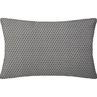 Coussin rectangulaire en coton à motif Otto - 30 x 50 - Gris