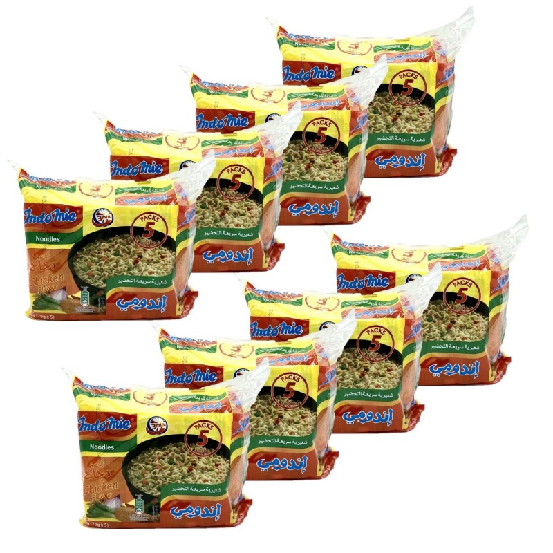 Nouilles/Noodles instantanées saveur poulet - Indomie - carton 40 sachets 70g