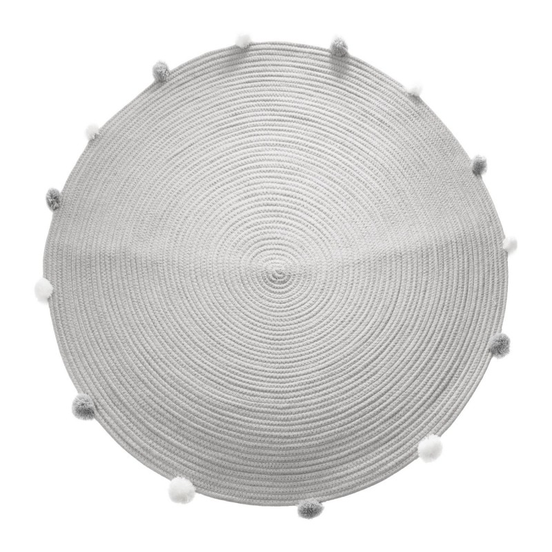 Tapis atmosphera blanc acrylique cercle (ø 90 cm) HOM3560238325223