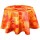 Nappe ronde en toile cirée  provençale Bombay - Diam. 150 cm - Orange