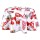 Nappe ronde en toile cirée  coquelicots Poppy - Diam. 150 cm - Blanc