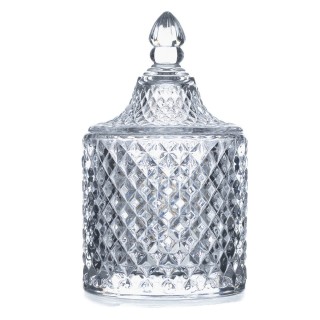Lot 2x Bonbonnière Diamant - Verre
