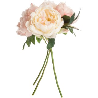 Lot 2x Bouquet de fleurs artificielles - H. 30 cm - Rose