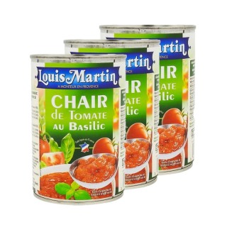 Lot 3x Chair de tomate au basilic  - Louis Martin - boîte 400g