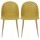 Lot 2 Chaises Scandinave Bergen - Jaune moutarde