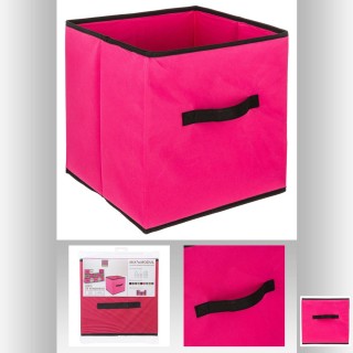 Boîte de rangement pour meuble - 31 x 31 cm - Framboise