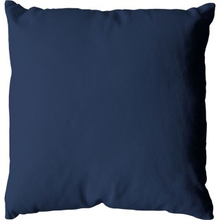 Coussin uni effet Bachette déhoussable - 60 x 60 cm - Bleu Marine