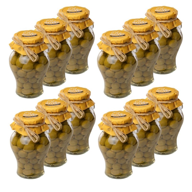 Lot 12x Olives Manzanilla farcies au citron - amphore 580g