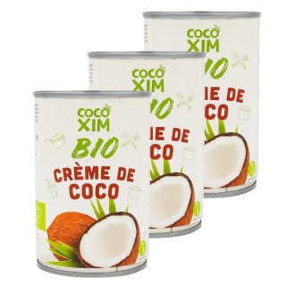 Lot 3x Crème de coco - Boîte 400ml