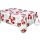 Nappe en toile cirée rectangulaire coquelicots Poppy - L. 140 x l. 240 cm - Blanc