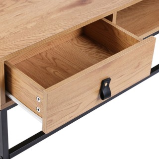 Table basse Abbott en bois et métal - 1 tiroir