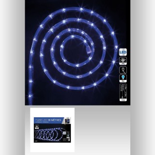 Guirlande lumineuse extérieur 18m 750 LED blanc & bleu et 8 jeux