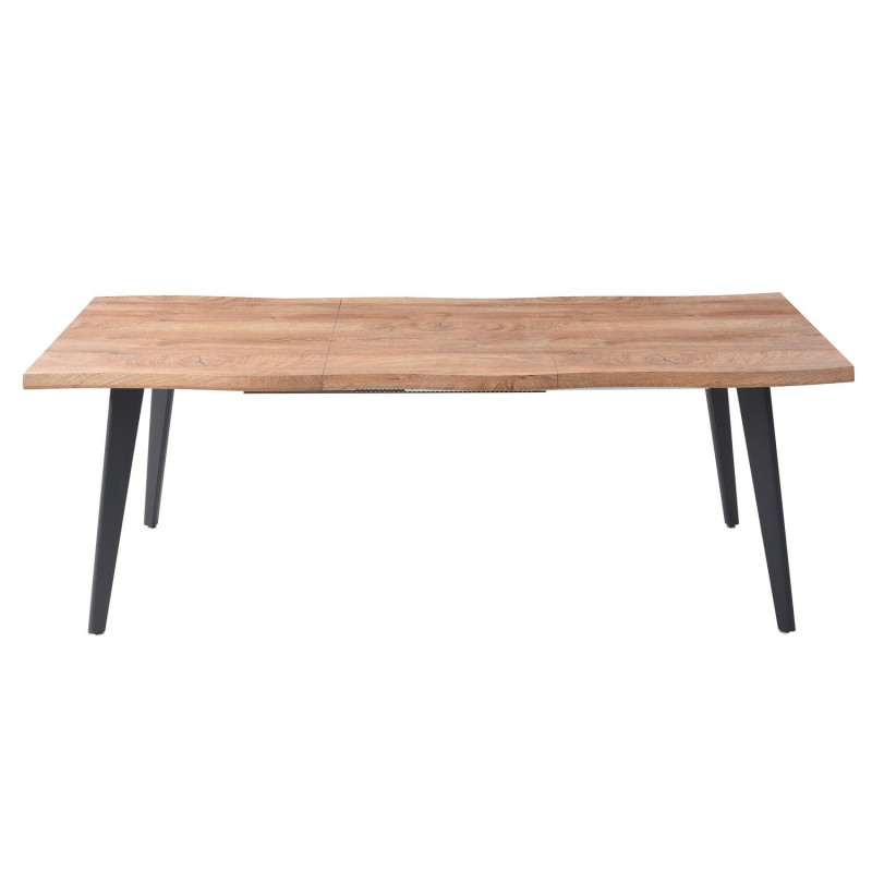 pieds métal noir table à manger extensible forest