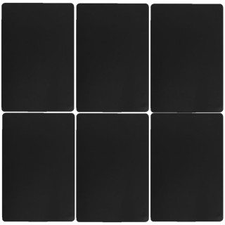 Lot de 6 Sets de table rectangulaire Tenor - 45 x 30 cm - Noir