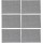 Lot de 6 Sets de table rectangulaire Maoli - 50 x 30 cm - Gris