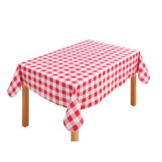 Housse de table Vichy - Rouge - 180x140 cm