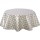 Nappe ronde en toile cirée  design Bore - Diamètre 135 cm - Gris