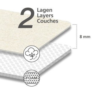 Jeannette avec housse en coton, structure en Métal - Longueur 52 cm x Hauteur 14 cm x Largeur 12 cm