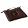 Galette de chaise plate Panama - 40 cm x 40 cm - Marron chocolat fondant