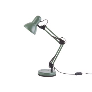 Lampe de bureau mat Hobby réglable - Diamètre 12,5 cm x Hauteur 55 cm - Vert jungle