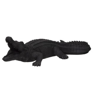 Crocodile en résine - Noir