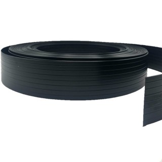 Kit de lamelle occultante PVC avec clip de fixation de 50 m pour grillage rigides - Noir