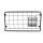 Etagère de cuisine Open Grid avec crochets et panier de rangement - Largeur 30 cm x Longueur 60 cm - Noir