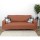 Housse extensible pour canapé 2 places - Rose
