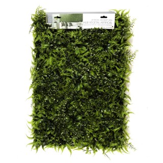 Lot de 4 planches de végétaux artificiels - Longueur 60 cm x Largeur 40 cm - Vert