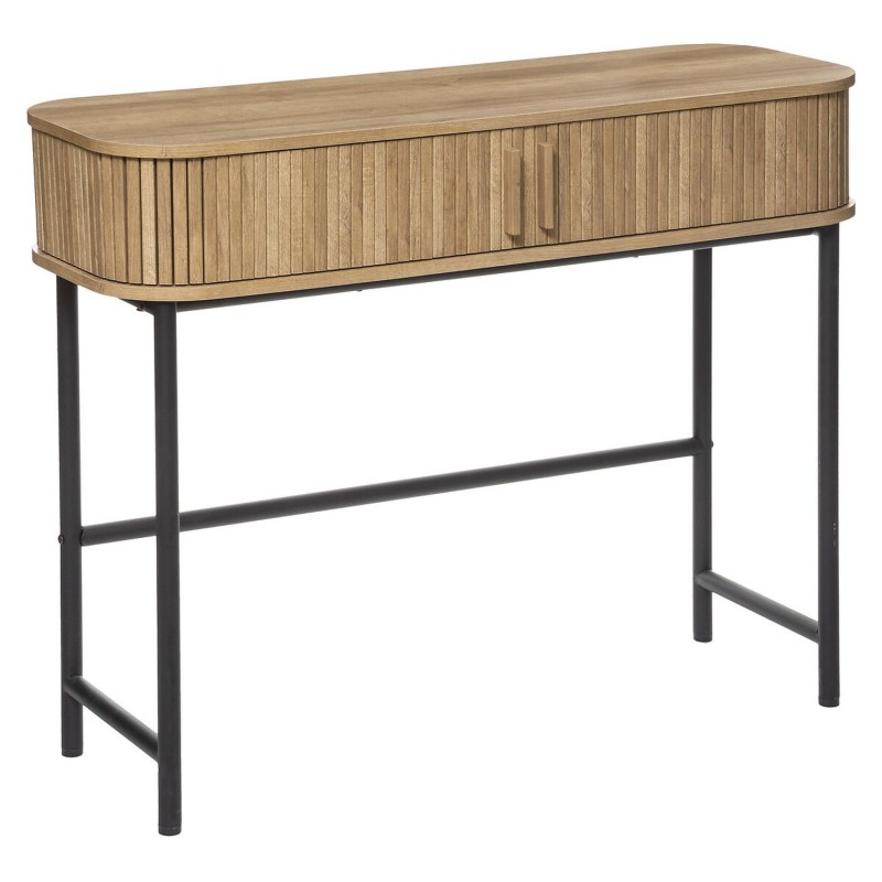 Console 2 portes coulissantes en bois marron - COLVA