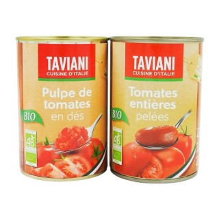 Pulpe de tomates en dés BIO - Boîte 400g
