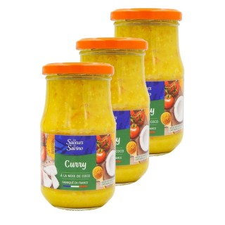 Lot 3x Sauce curry - Pot 350g