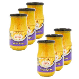 Lot 6x Sauce Korma - Pot 350g
