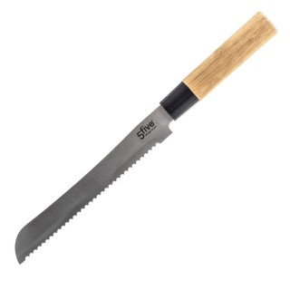Bloc 5 couteaux en bambou - Marron et noir