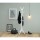 Porte-manteau Gary sur 4 pieds en MDF avec 8 accroches - Blanc