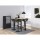 Lot de 2 Tabourets de bar Gracie en tissu et métal- Vert
