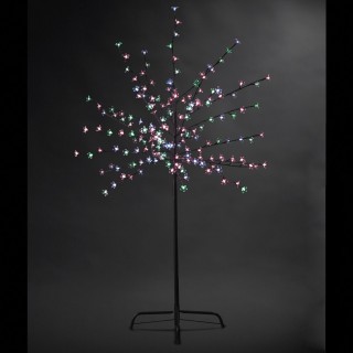 Arbre fleuri lumineux d'extérieur Prunus - 200 LED - Multicouleur