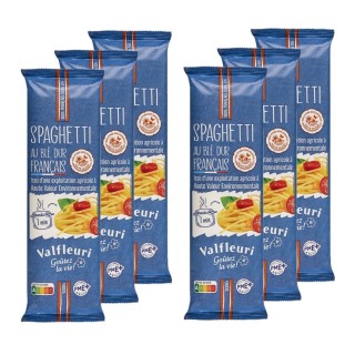 Lot 6x Pâtes - Gamme HVE "Spaghetti" - Sachet 500g