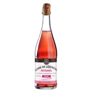 Cidre de Lézergué artisanal rosé - Bouteille 750ml