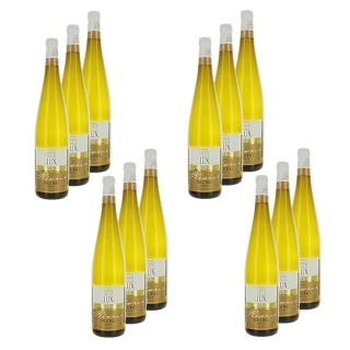 Lot 12x Vin blanc Alsace Réserve Riesling AOP - Bouteille 750ml