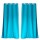 Lot de 2 Rideaux unis effet bachette 8 œillets  - 135 x 240 cm - Turquoise