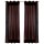 Lot de 2 Rideaux Panama - 240 cm x 135 cm - Marron Chocolat fondant