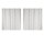 Lot de 2 Rideaux occultants phosphorescent enfant Nuages - 140 x 250 cm - Blanc