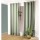 Lot de 2 Rideaux Panama - 240 cm x 135 cm - Vert Argile