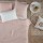 Housse de couette 2 places Morning Sunshine 100% Lin - 240x220 - Rose