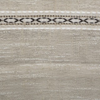 Voilage Indi en polyester avec 8 œillets - 240x140 cm - beige